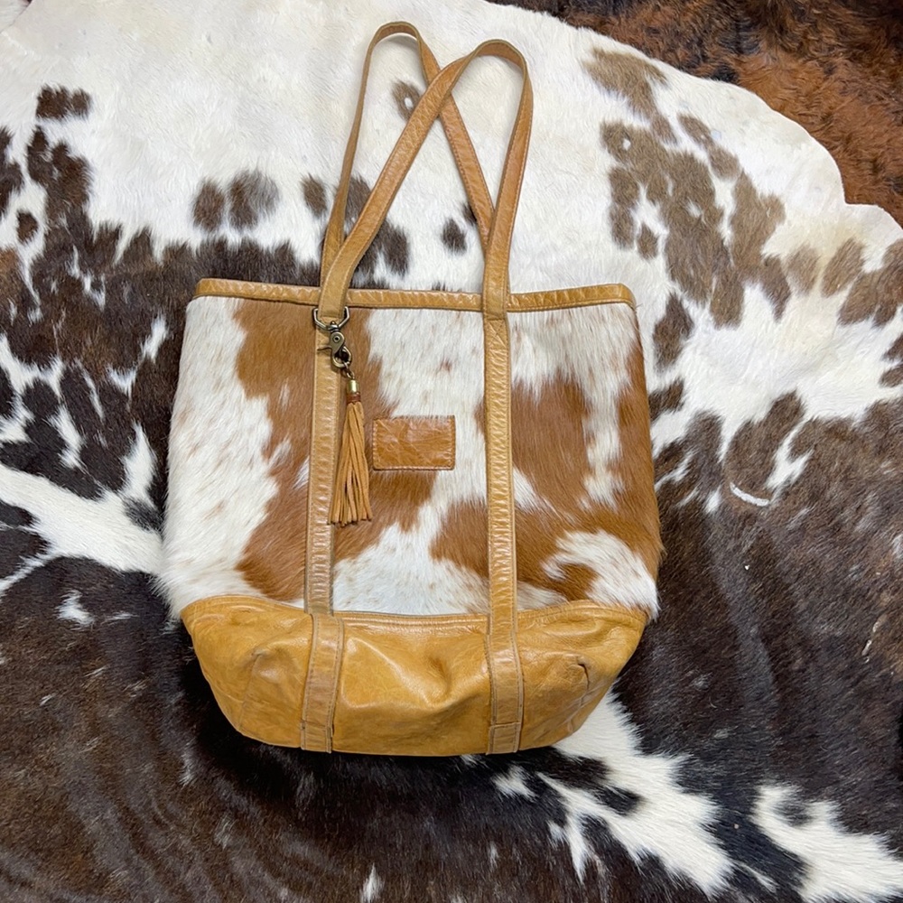 Canoe handmade, genuine leather cowhide - Bucket Bag